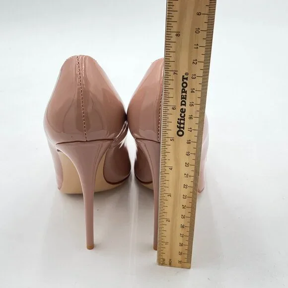 FSJ Nude Pointed Toe Pumps High Heel Sexy Stilettos Slip On Office Cute Evening - Picture 5 of 8